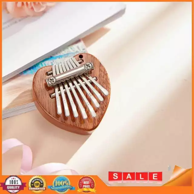 Portable Mini 8-Button Sapele Plate Kalimba Beginner Thumb Piano Mbira (Love)