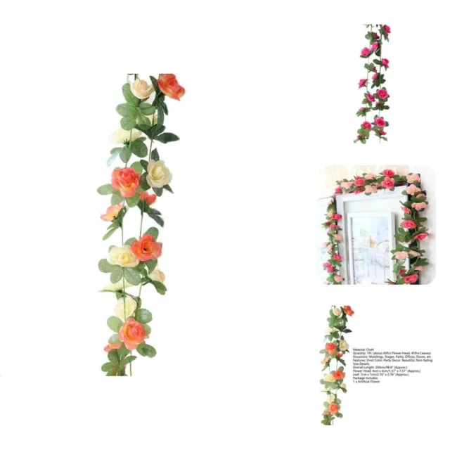 Simulation Flower Rose Hanging Fadeless Ornamental Artificial Flower Scene