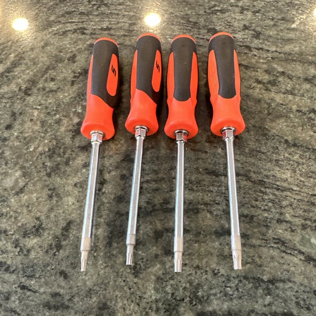 Snap-on USA SGTX40BG 4-Piece Mini Soft Grip Torx Screwdriver Set – Green