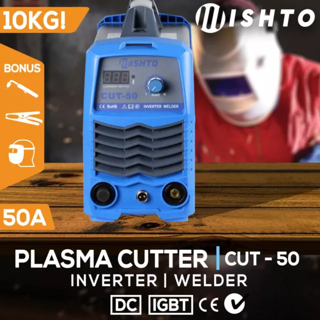 Plasma Cutter 50A DC IGBT Inverter Welder  Portable Air or Gas Cutting Machine