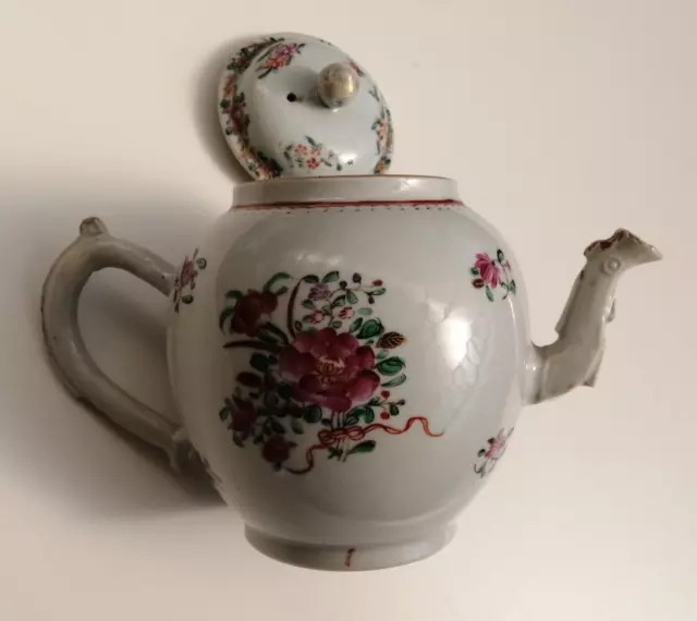 Théière porcelaine de chine, compagnie des indes 18 ème siècle, XVIII, marque ?