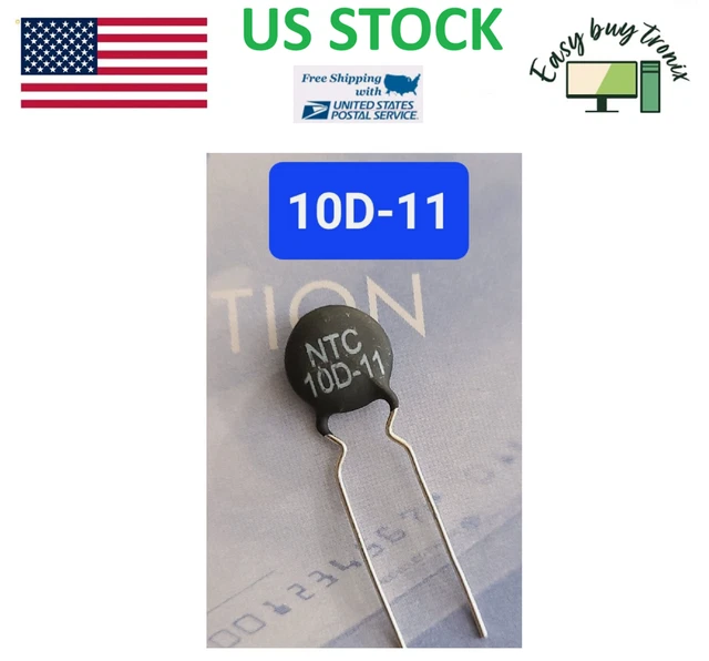 10pcs NTC 10D-11 Thermistor, USA STOCK