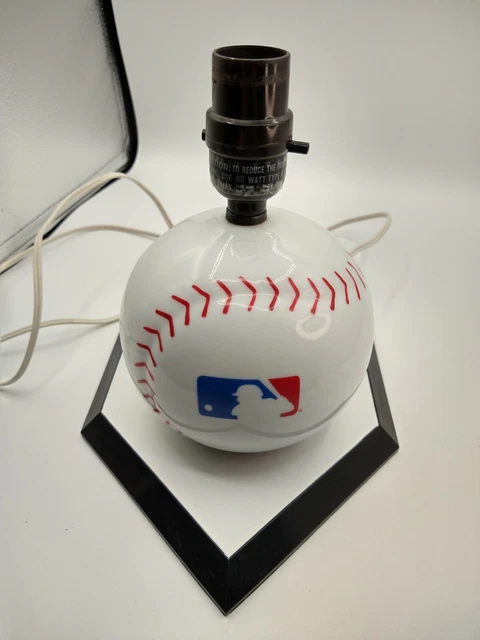 Ceramic Baseball Shape Desk Lamp With MLB Logo Baseball Table Lamp No Shade