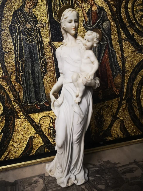 Grande peinture Religieuse XIXème sur toile marouflée sur panneau