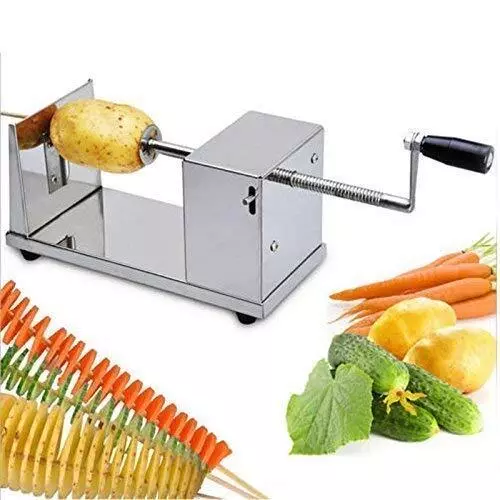 Stainless Steel Twister Potato Slicer Spiral Vegetable Cutter For Kitchen