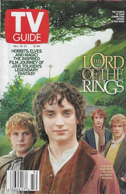 TV Guide Dec 15 2001 LORD OF THE RINGS Keith Olbermann *No Label *NY Metro Ed