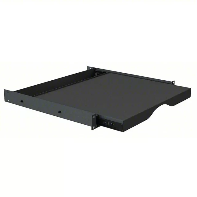 VIDEO MOUNT PRODUCTS ER-SS1U Sliding Shelf, Rack Mount, Black