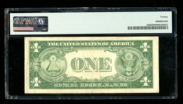 DBR 1935-A $1 North Africa Silver Fr. 2306 BC Block PMG VF-20 Serial B99251487C 2