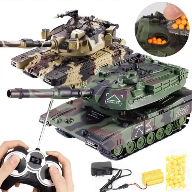 RC ferngesteuertes Panzer Modell 1:32 R/C Tank Kinder Spielzeug Geschenk BB Gift