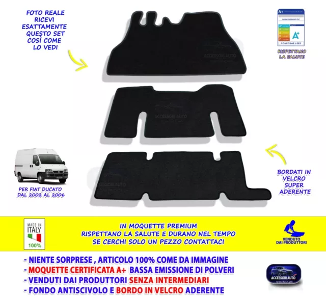 Matten Fiat Ducato 2002>2006 Matten Auf Messen Anti-rutsch Teppichboden für 3
