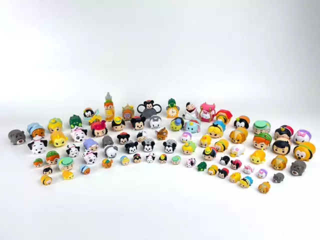 Disney Tsum Tsum Vinyl Figures Lot 70+ Plus Accessories Black & White Classic