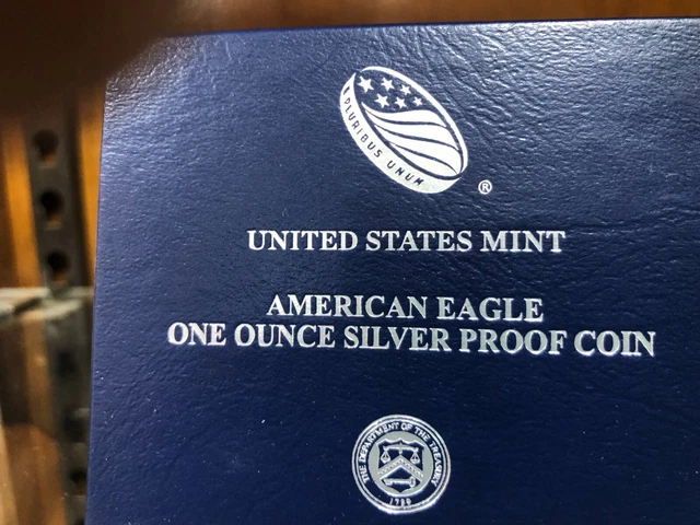 2016 W Silver American Eagle Proof in OGP, with COA. Lettered Edge