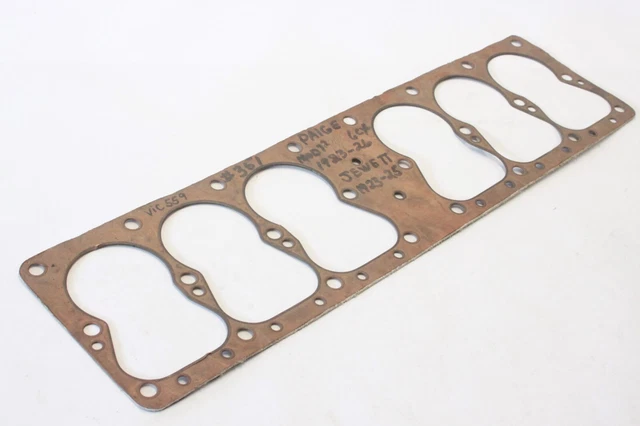 NOS 1923-26 Paige Mod. 72 23-25 Jewett 6 Cylinder Engine Head Gasket Victor 559