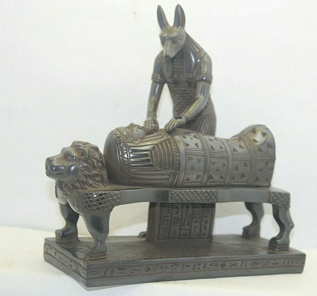RARE ANCIENNE ÉGYPTIENNE ANTIQUE ANUBIS tête statue pharaonique de l