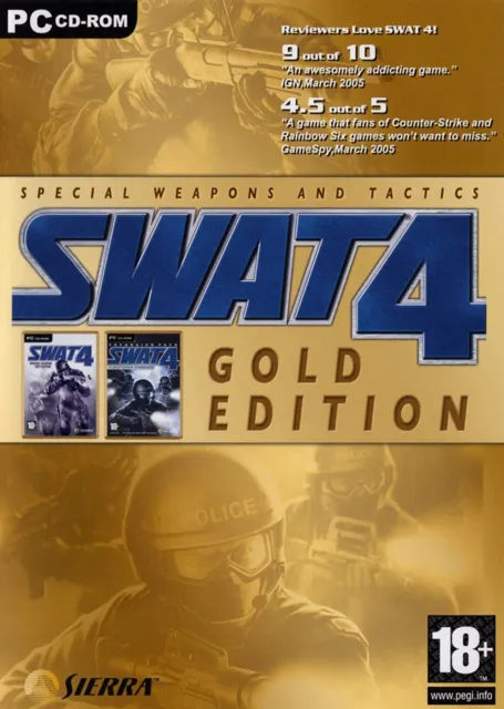 SWAT 4 Gold Edition für Windows PC CD/DVD - UK - SCHNELLER VERSAND
