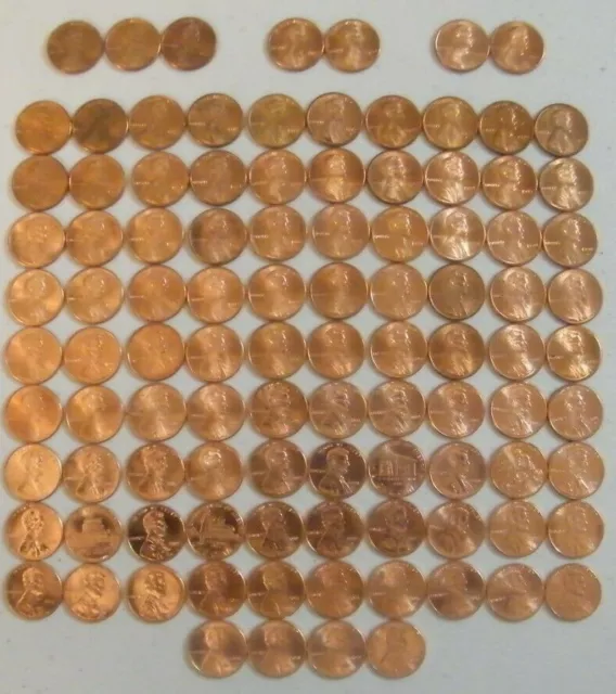 Lincoln Cent Penny Set 1953-2023 PDS Collection 160 Coins Choice BU Mem & Shield