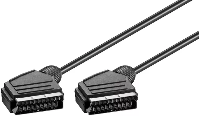 5m Cable Scart Audio/Vídeo Blindado 20 Polo Ocupado #d336