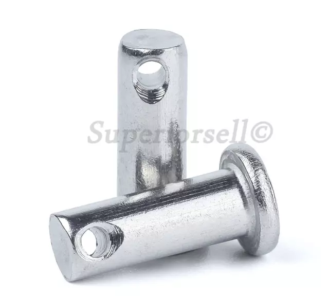 A2 304 Stainless - Clevis Pins for Retaining R Clips & Split Pins M3,4,5,6,8,10