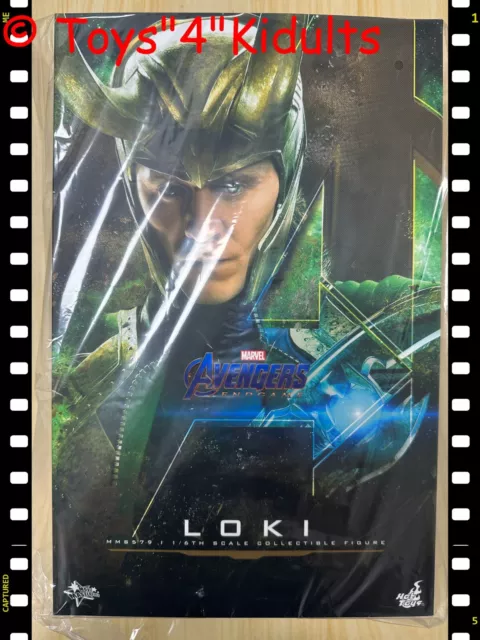 ┥ Figura de acción Hot Toys MMS579 Avengers Endgame Loki Tom Hiddleston 1/6 NUEVA