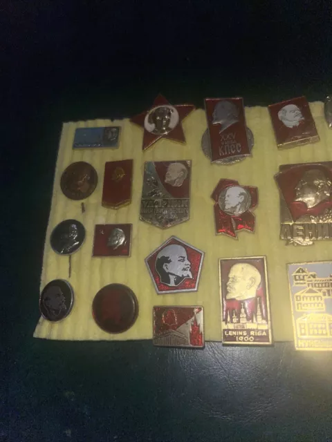 COMMUNIST Leader VLADIMIR LENIN Head BADGE COLLECTION 2