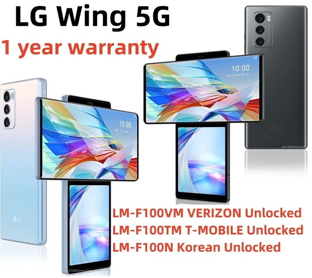 Smartphone LG Wing 5G Desbloqueado - 128GB + 8GB RAM, Cámara 64MP, Pantalla 6.8", Android - Nuevo Y Sellado