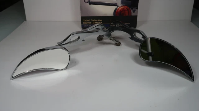Harley Davidson Softail & Fat Boy Flame Style Billet Mirrors