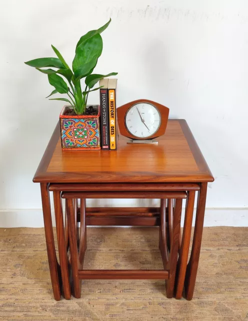 Vintage Retro G Plan Astro Nest of Tables Tops Refininshed Teak Mid Century