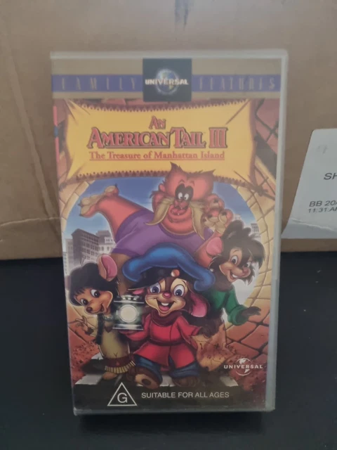 AN AMERICAN TAIL 3 : The Treasure Of Manhattan Island - VHS V12 $17.00