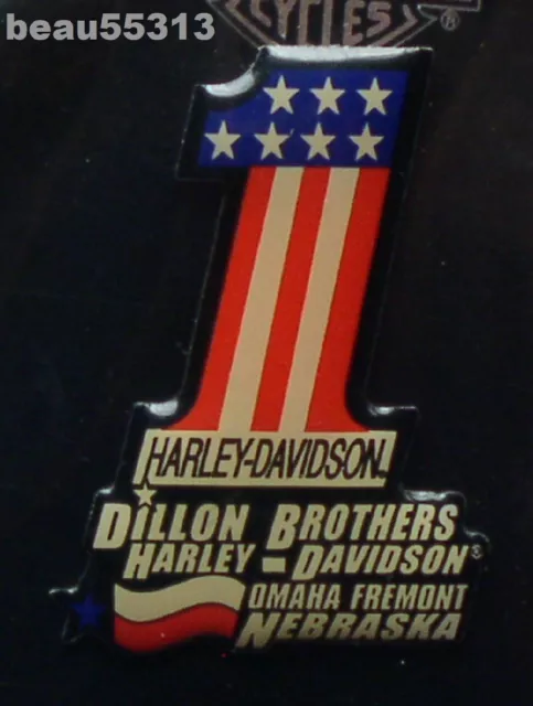 ⭐Dillon Brothers Omaha Fremont Nebraska Harley Davidson Dealer Vest Jacket Pin