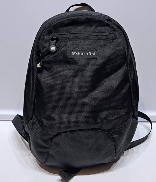 Sherpani Nova Small Mini Black Backpack Purse RFID Pocket Anti Slash Travel Bag