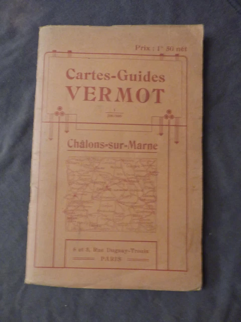 CARTE guides vermot  chalons sur marne annees 20