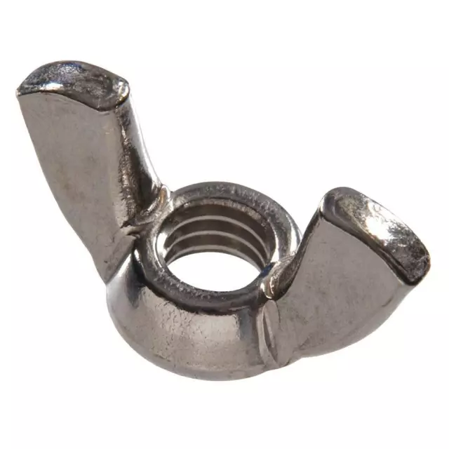 (1) M10-1.5 Coarse Thread 10mm 1.5 Wing Nut Stainless Steel Nuts / Thumb Nut