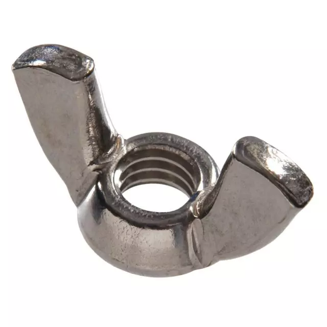 (10) 3/8-16 Coarse Thread Wing / Thumb Nut Stainless Steel Nuts 3/8x16