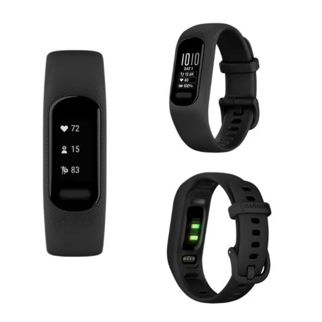 GARMIN Vivosmart 5 Black S/M  Sport Fitness Health Activity Tracker Wrist HRM