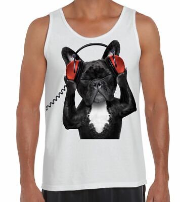 French Bulldog DJ Men's Vest Tank Top - Funny Dog T-Shirt
