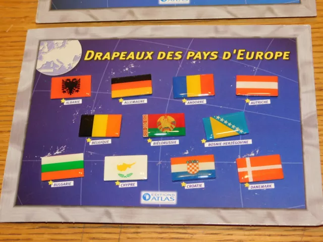 lot PINS pin's drapeaux des pays d'europe EDITIONS ATLAS 2