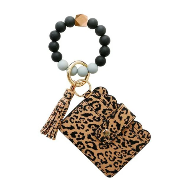 Bracelet Keychain With Tassel Portable Wristlet Keys Bracelet Female