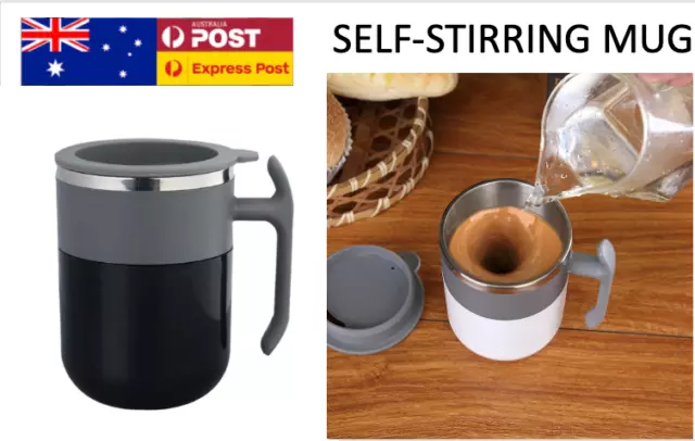 Self-Stirring Mug Stainless Steel Travel Automatic Heat Resistant Coffee Tea