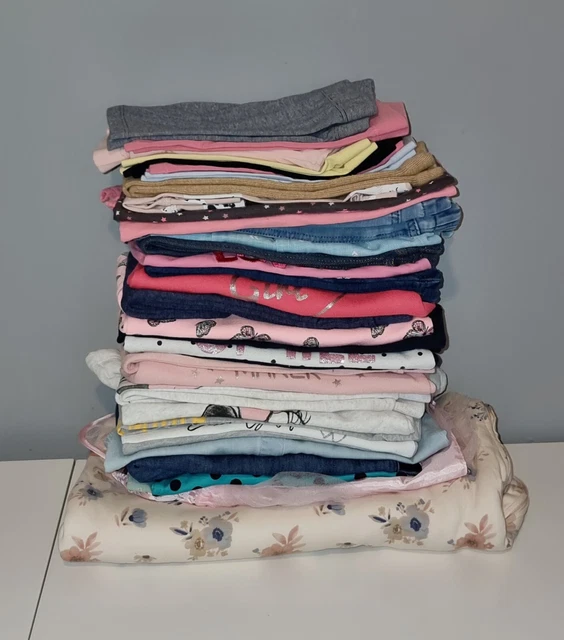 #5 Bundle Of Baby Girls Clothes Age 18-24 Months 34 Items