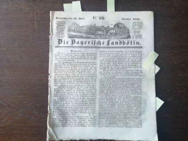 1845 Landbötin 46 Eisenbahn Bayern Regeln 2 / Kretingalė Straßburg Münster