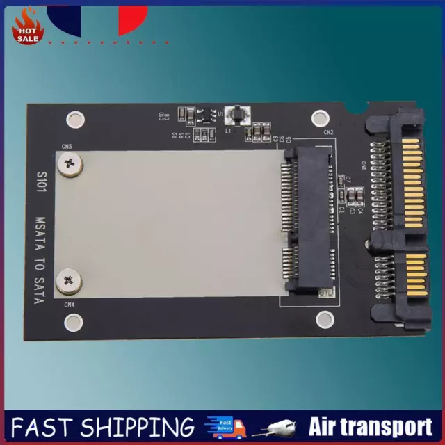 Adaptateur de convertisseur mSATA SSD vers SATA 2,5 pouces, carte de Transition