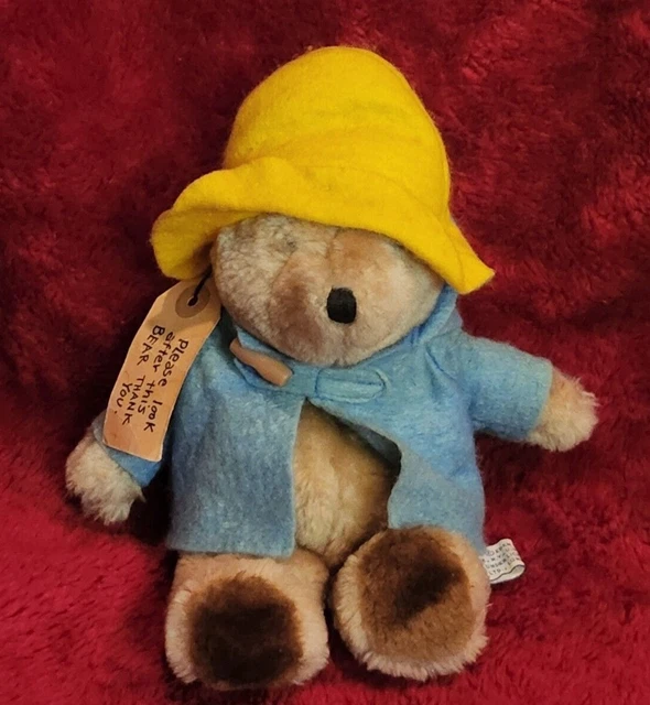 VTG 1975 PADDINGTON Bear 9.75” Plush Eden Toys Tag England Yellow Hat