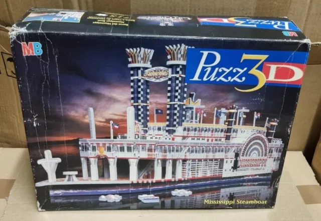 Mississippi Boat Puzz 3D Puzzle MB Spiele 718 Teile Puzzel