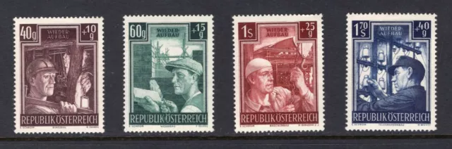 AUSTRIA 1951 Semi-Postal B273-B276 Unmounted Mint - MNH