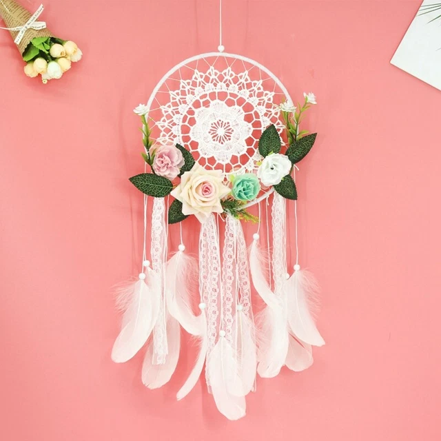 Capteur de RêVes et Pendentif Bricolage Capteur de RêVes de Fleurs DéCorati2408