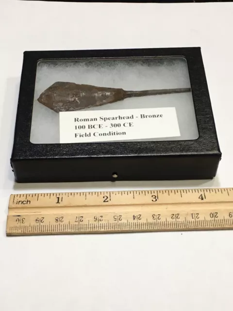 Ancient Roman Bronze Spearhead 2000 Years Old! Field Condition! Christmas Gift!