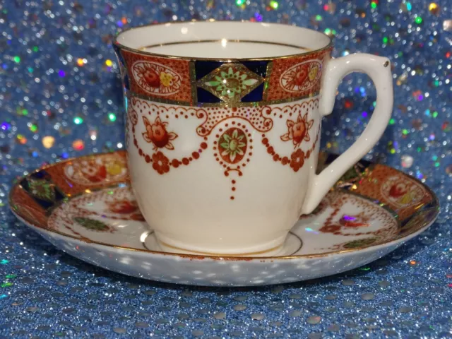 Beautiful Vintage Colclough England Bone China Demitasse Cup & Saucer Set