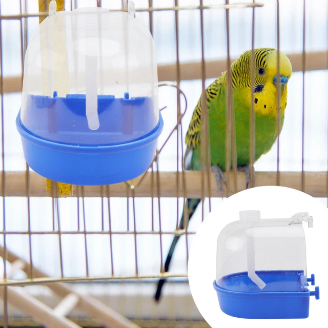 1 Set Zuverlässige Papageivogel Badewanne robuster Käfig draußen hängend