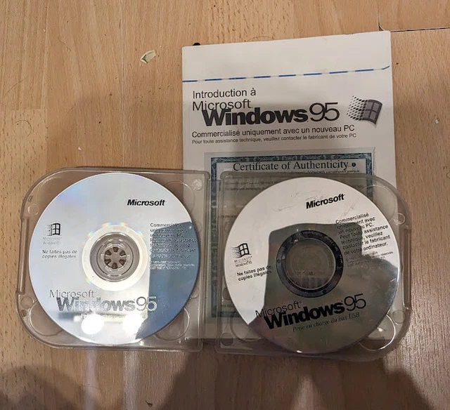 2 Cd De Windows 95 Avec Manuel En Francais