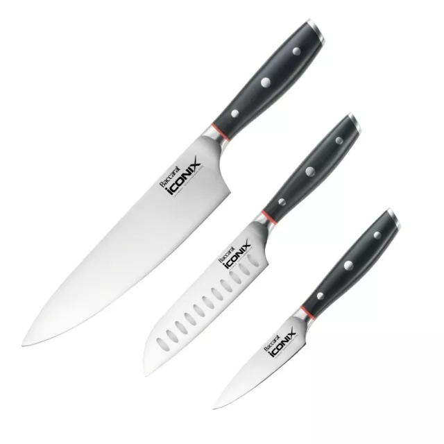 Baccarat iconiX 3 Piece Starter Knife Set Brand New